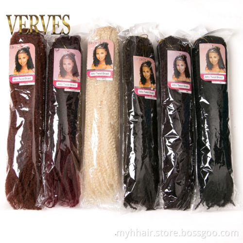 Afro Kinky Braiding Hair 18 inch 30 strands/pack 16 kind of color ombre Synthetic Crochet Marly Braids Hair extensions